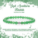 SERTİFİKALI Yeşil Aventurin 6mm Doğal Taş Bileklik