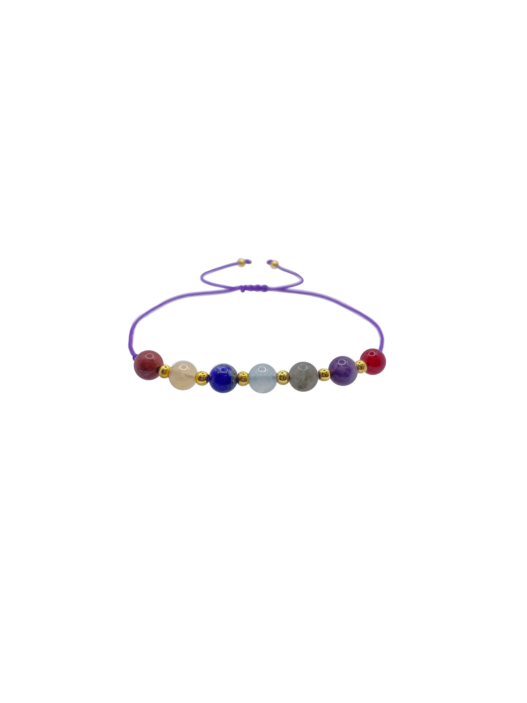 SERTİFİKALI Doğal Taş Yay Burç Bilekliği Jasper-Ametist-Akik-Akuamarin-Labradorit-Kalsit-Lapis