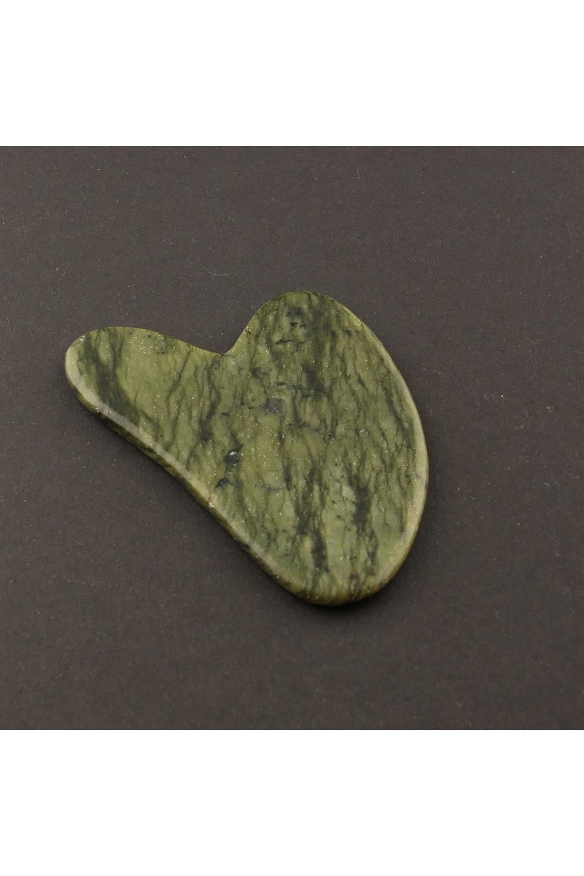 SERTİFİKALI Yeşim Kalpli Gua Sha Yüz Masaj Aleti