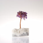 SERTİFİKALI Ametist, Kristal Kuvars  Orjinal ( Taşlar) Doğaltaş Ağaç 12x7 cm, D021