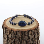 SERTİFİKALI Lapis Lazuli  Orjinal ( Taşlar) Doğaltaş Bileklik 6 mm B110
