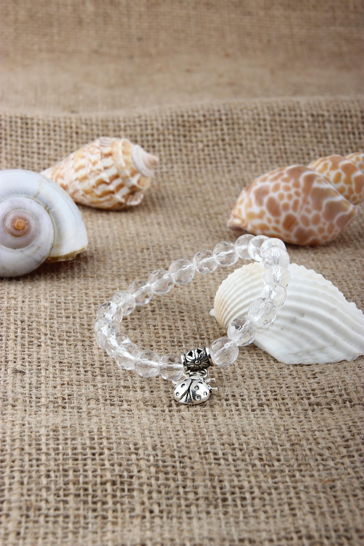 SERTİFİKALI NECEF  Orjinal ( Taşlar) Doğaltaş BİLEKLİK 8 MM