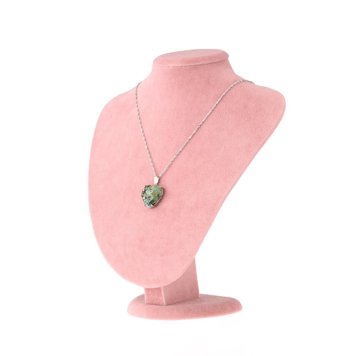 SERTİFİKALI Yeşim  Orjinal ( Taşlar) Doğaltaş Kalpli Kolye Ucu M439