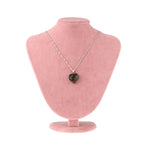 SERTİFİKALI Labradorite  Orjinal ( Taşlar) Doğaltaş Kalpli Kolye Ucu, Gümüş zincirle beraber M442