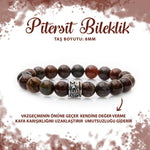 SERTİFİKALI Pitersit 8mm Doğal Taş Bileklik