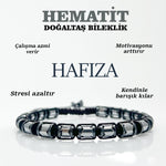 SERTİFİKALI Hematit  Orjinal ( Taşlar) Doğaltaş Bileklik 6 mm, B943