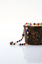 SERTİFİKALI Kız Öğrenci Kolye-aventurin-akik-lapis-havlit-pembe Kuvars-obsidyen-yeşim