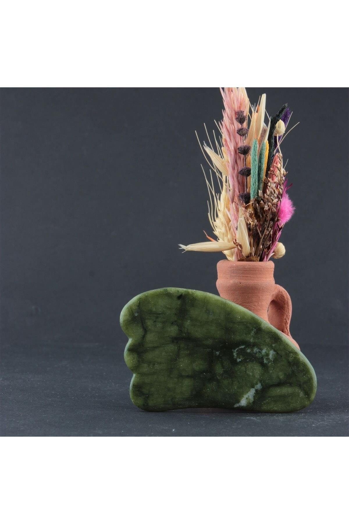 SERTİFİKALI Yeşim Taşı  Orjinal ( Taşlar) Doğaltaş Kaz Ayağı. 1. Sınıf  Ma035