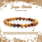 SERTİFİKALI Jasper 6mm Doğal Taş Bileklik