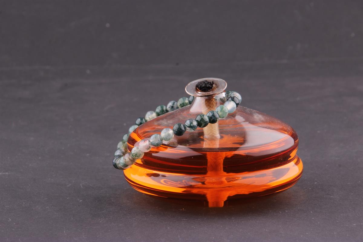 SERTİFİKALI Yosunlu Akik  Orjinal ( Taşlar) Doğaltaş Bileklik 6 mm - B855