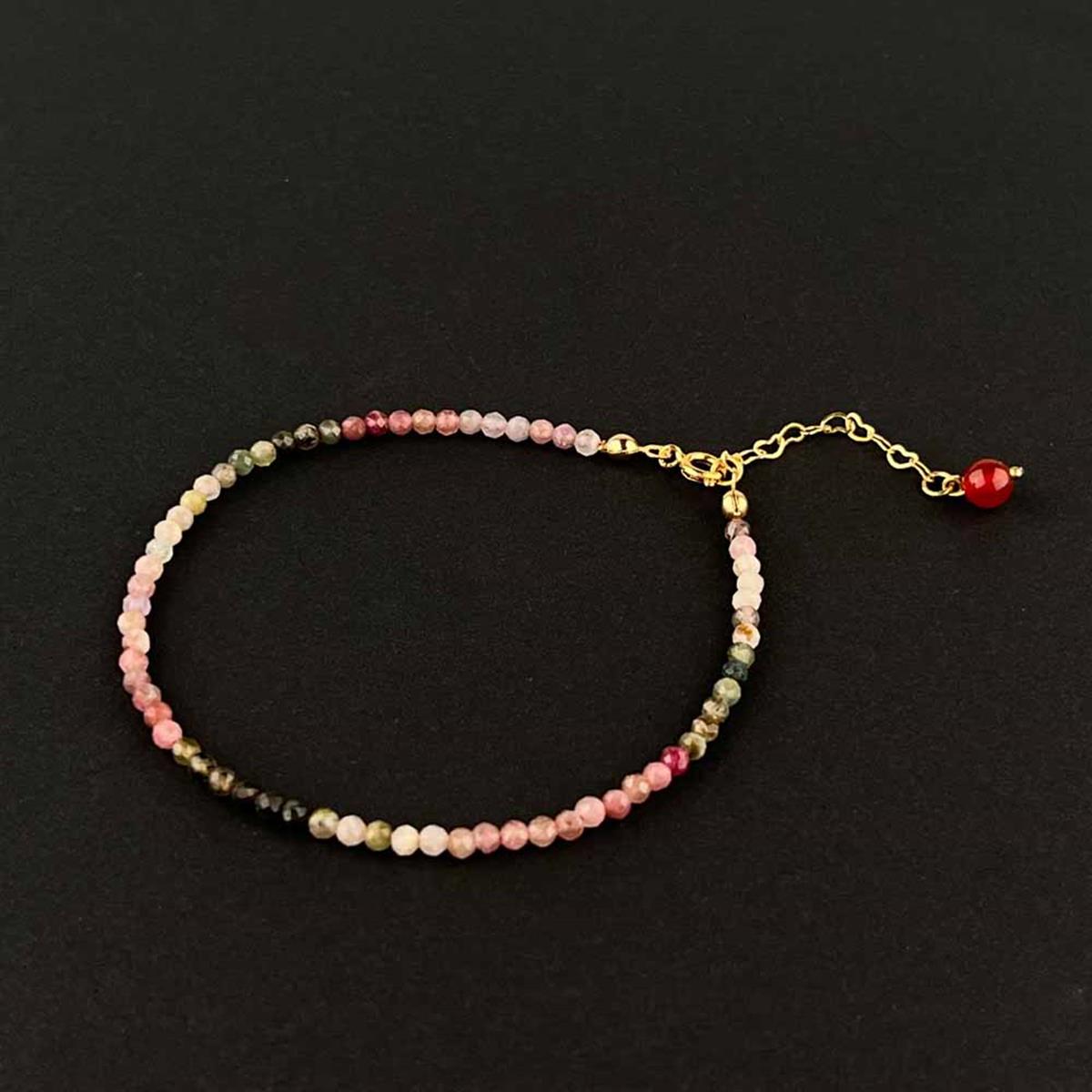 SERTİFİKALI Turmalin  Orjinal ( Taşlar) Doğaltaş Halhal 3-4 mm, B849