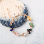 Sertifikalı Başarı Bilekliği Lapis Lazuli, Sodalit, Yeşim, Aventurin Doğal Taşlı %100 El İşçiliği