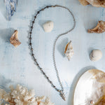 Bıçak Jasper ve Hematit Gümüş Tasarım Kolye