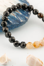 SERTİFİKALI Öz Farkındalık 8mm Doğal Taş Bileklik Göz Akik Sitrin B002