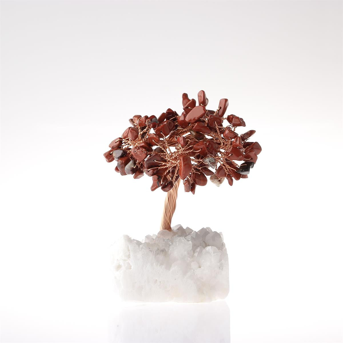 SERTİFİKALI Jasper, Kristal Kuvars  Orjinal ( Taşlar) Doğaltaş Ağaç 9x5 cm, D030