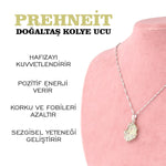 SERTİFİKALI Prehneit  Orjinal ( Taşlar) Doğaltaş Kolye Ucu, Gümüş zincirle beraber M443