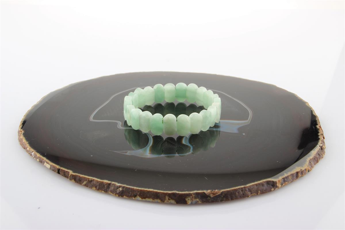 SERTİFİKALI Hurma Yeşim Geniş Kesim Bileklik-B796