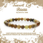 SERTİFİKALI Tsavorit Lal 6mm Doğal Taş Bileklik