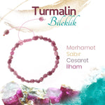 SERTİFİKALI Turmalin  Orjinal ( Taşlar) Doğaltaş Bileklik 6 mm, B1011