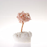 SERTİFİKALI Pembe Kuvars, Kristal Kuvars  Orjinal ( Taşlar) Doğaltaş Ağaç 12x5 cm, D024
