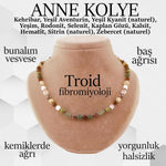 SERTİFİKALI  Orjinal ( Taşlar) Doğaltaş Anne Kolye 6 mm - M407