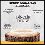 SERTİFİKALI Sedef  Orjinal ( Taşlar) Doğaltaş Bileklik 6 mm - B846