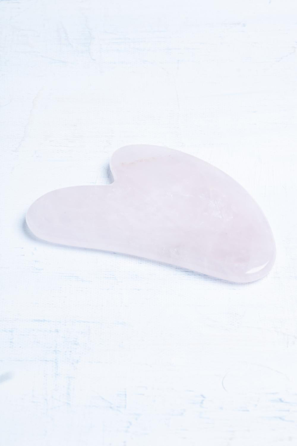 DENİZ Sertifikalı Pembe Kuvars Gua Sha