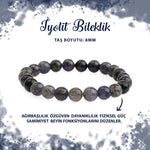 SERTİFİKALI İyolit 8mm Doğal Taş Bileklik