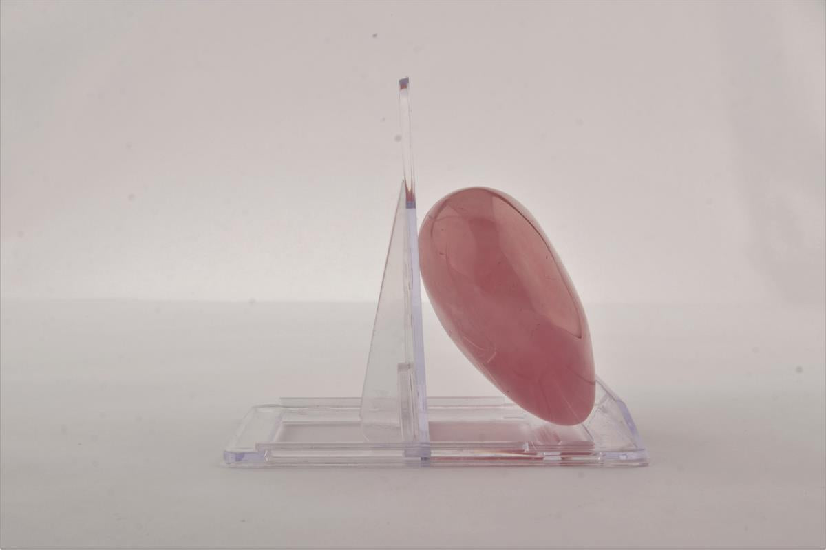 SERTİFİKALI Pembe Kuvars Kalpli  Orjinal ( Taşlar) Doğaltaş 8x8 cm, D004
