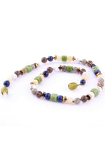 SERTİFİKALI Rodokrosit-dumanlı Kuvars-kalsit-havlit-lapis-yeşim-labradorit Öğrenci Kolye