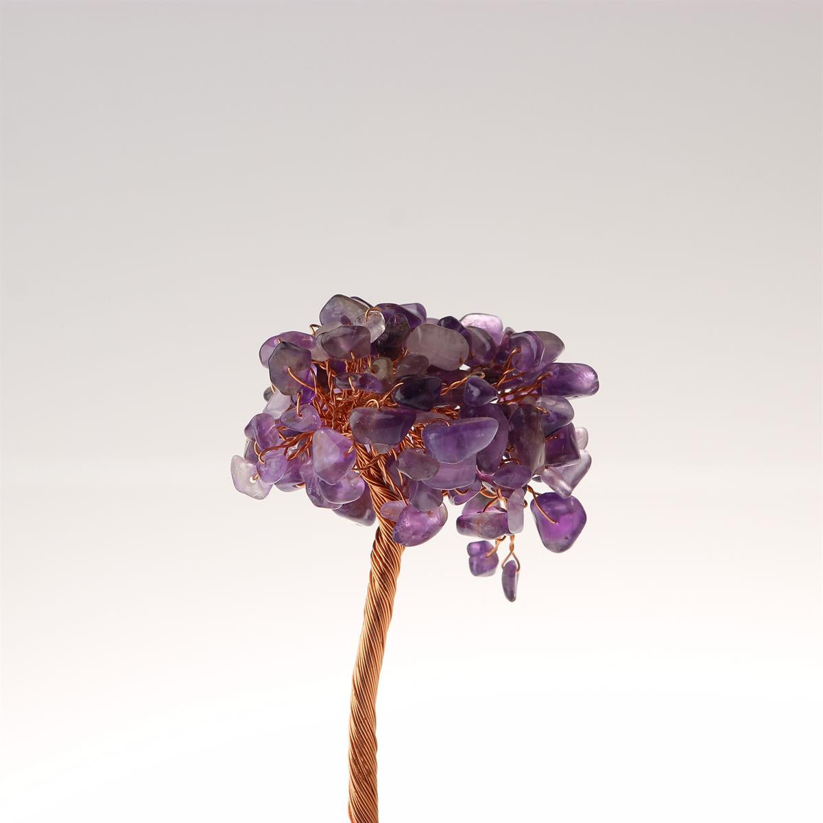 SERTİFİKALI Ametist, Kristal Kuvars  Orjinal ( Taşlar) Doğaltaş Ağaç 12x7 cm, D021