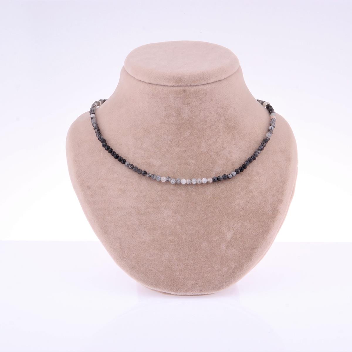 SERTİFİKALI Rutilli Kuvars  Orjinal ( Taşlar) Doğaltaş Kolye 3 mm - M406