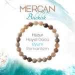SERTİFİKALI Mercan  Orjinal ( Taşlar) Doğaltaş Bileklik 8 mm, B992