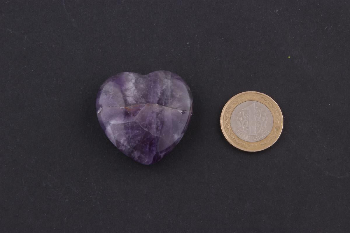 SERTİFİKALI Ametist  Orjinal ( Taşlar) Doğaltaş 4 cm D013