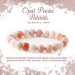 SERTİFİKALI Opal Pembe 10mm Doğal Taş Bileklik