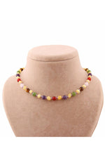 SERTİKALI  Orjinal ( Taşlar) Doğaltaş Bebek Kolye - Kehribar,yeşim,kaplan Gözü,ametist,pembe Kuvars