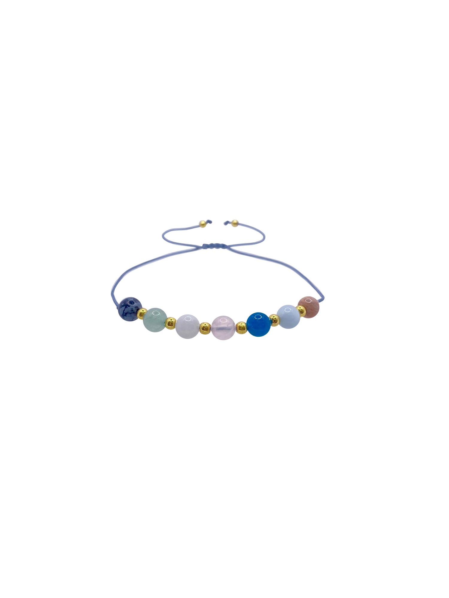 SERTİFİKALI Doğal Taş Terazi Burç Bilekliği Obsidyen-Ay Taşı-Aventurin-Pembe Kuvars-Akuamarin-Mavi Apatit-Güneş