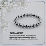 SERTİFİKALI Trehartz  Orjinal ( Taşlar) Doğaltaş Bileklik 8mm B127
