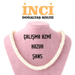 SERTİFİKALI İnci  Orjinal ( Taşlar) Doğaltaş Kolye M449