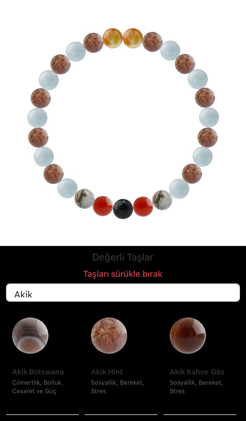 Özel Tasarım Elastik Misineli - 27 Taş - Özel Tasarım Görseli