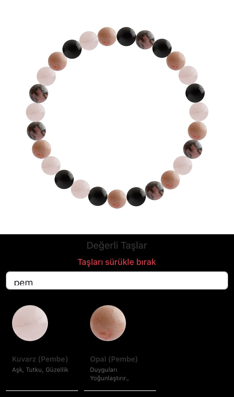 Özel Tasarım Elastik Misineli - 27 Taş - Özel Tasarım Görseli