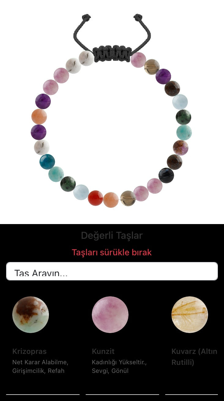 Özel Tasarım Merdiven Kapama Bileklik - 27 Taş - Özel Tasarım Görseli