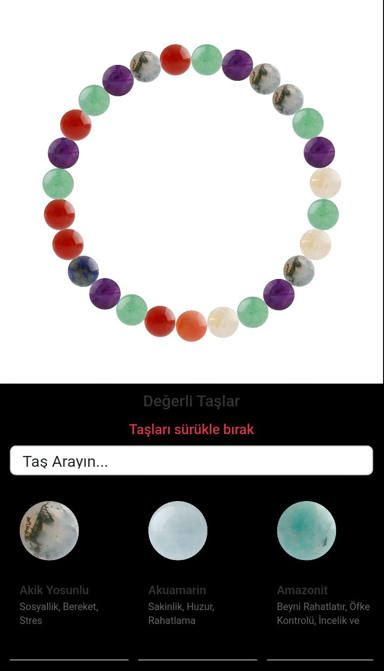 Özel Tasarım Elastik Misineli - 27 Taş - Özel Tasarım Görseli