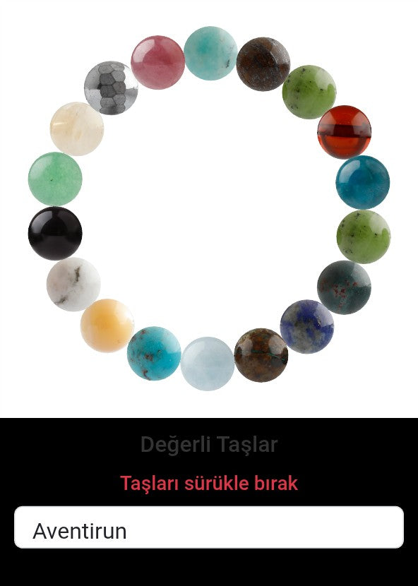 Özel Tasarım Elastik Misineli - 18 Taş - Özel Tasarım Görseli