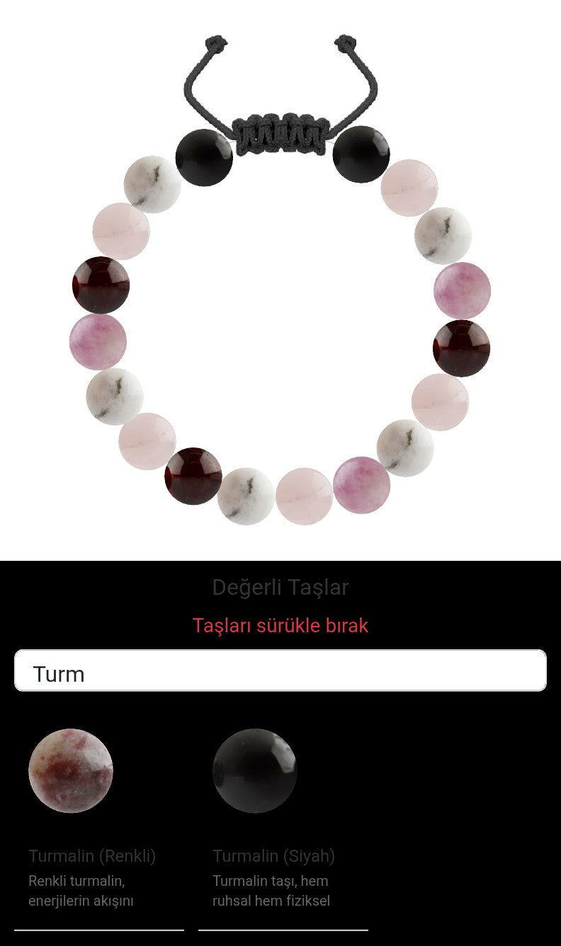 Özel Tasarım Merdiven Kapama Bileklik - 18 Taş - Özel Tasarım Görseli