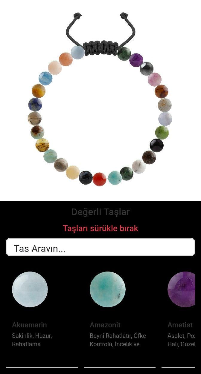 Özel Tasarım Merdiven Kapama Bileklik - 27 Taş - Özel Tasarım Görseli