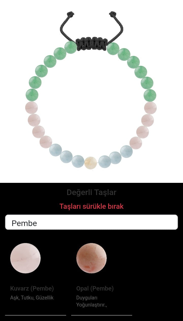 Özel Tasarım Merdiven Kapama Bileklik - 27 Taş - Özel Tasarım Görseli
