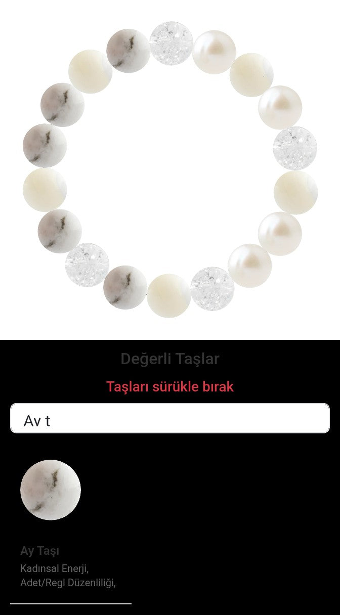 Özel Tasarım Elastik Misineli - 18 Taş - Özel Tasarım Görseli