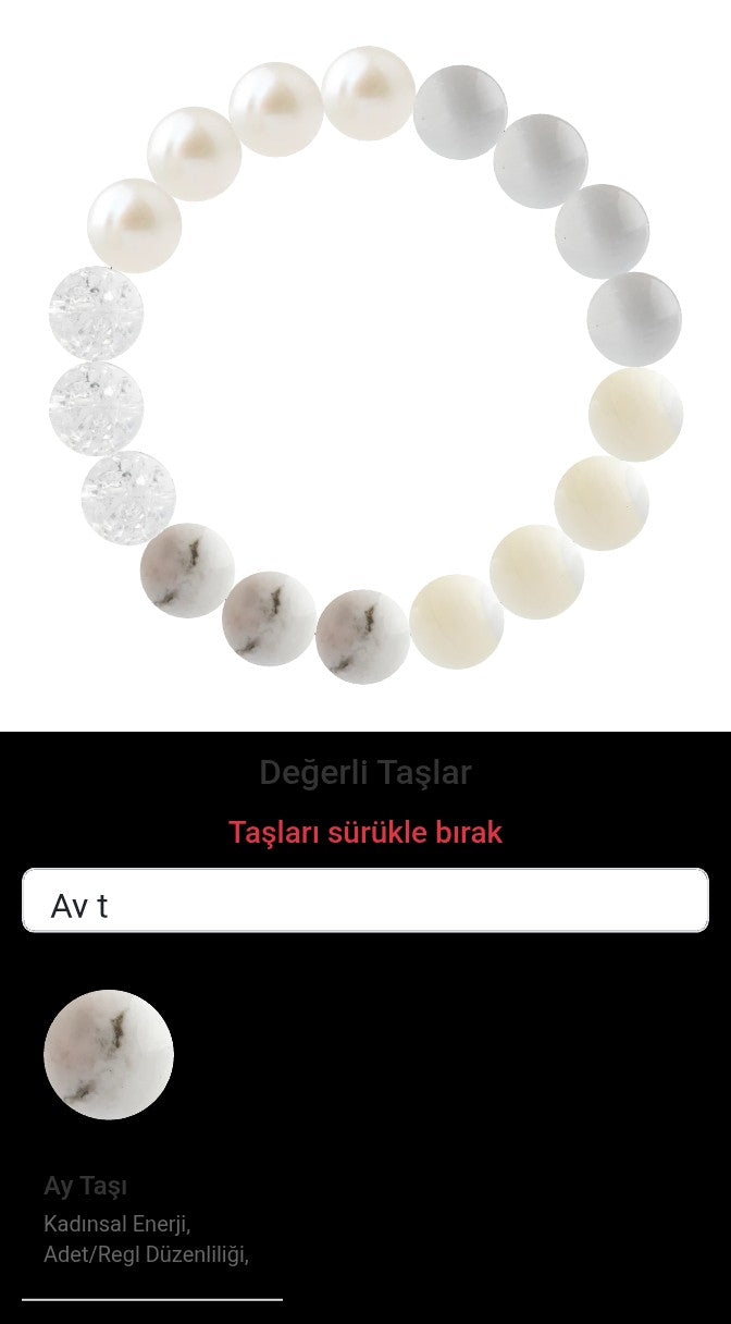 Özel Tasarım Elastik Misineli - 18 Taş - Özel Tasarım Görseli