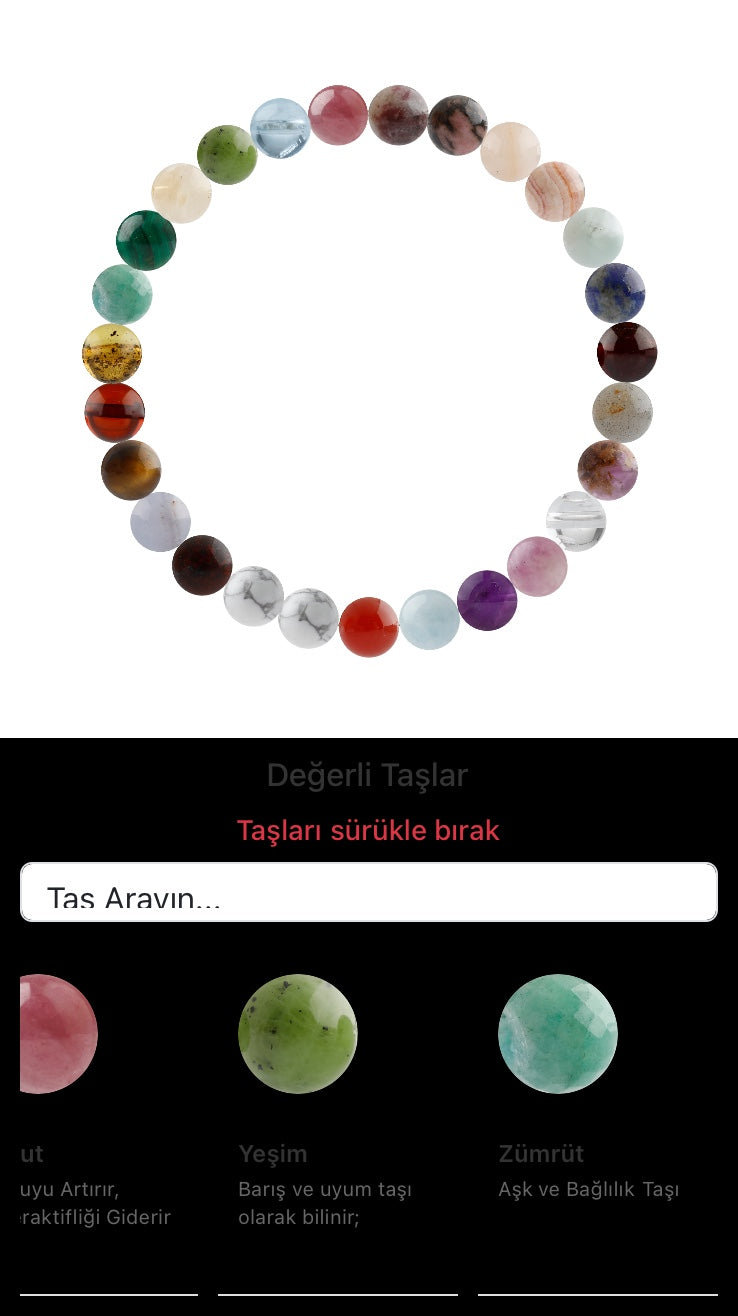 Özel Tasarım Elastik Misineli - 27 Taş - Özel Tasarım Görseli
